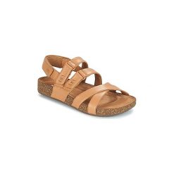 Sandały Clarks Rosilla Keene Light. Pomarańczowe sandały damskie Clarks, bez wzorów, bez obcasa, bez zapięcia. Za 279,20 zł.