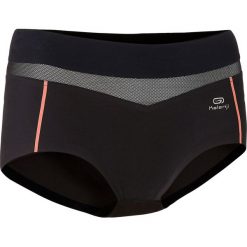 Bokserki do biegania. Czarne bokserki damskie KALENJI, s, bez wzorów, z elastanu. Za 49,99 zł.