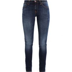 Nudie Jeans LIN Jeans Skinny Fit dark deep worn. Niebieskie jeansy damskie marki Nudie Jeans, z elastanu. W wyprzedaży za 463,20 zł.