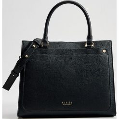 Torebka tote bag z odpinanym paskiem - Czarny. Czarne torebki klasyczne damskie Mohito, bez wzorów, bez dodatków. Za 139,99 zł.