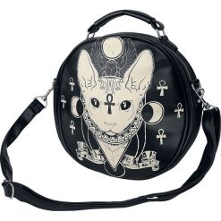 Torebki klasyczne damskie: Banned Ankh Cat Torebka – Handbag czarny