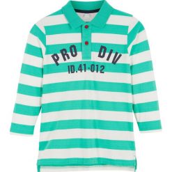 Shirt polo z długim rękawem bonprix zielony karaibski w paski. Zielone t-shirty chłopięce bonprix, w paski, z długim rękawem. Za 34,99 zł.