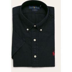 Polo Ralph Lauren - Koszula. Niebieskie koszule męskie Polo Ralph Lauren, s, bez wzorów, z bawełny, casualowe, polo, z krótkim rękawem. W wyprzedaży za 349,90 zł.