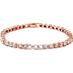 Bransoletki damskie: Pozłacana bransoletka z kryształkami Swarovski