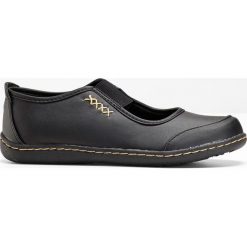 Baleriny bonprix czarny. Czarne baleriny damskie bonprix, bez wzorów, bez obcasa. Za 84,99 zł.