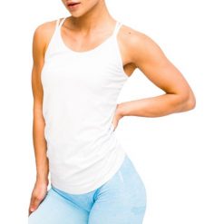 GymHero L.A Classic Basic Tee WHITE-TEE. Białe t-shirty damskie Gymhero, m, bez wzorów, bez kołnierzyka. Za 99,99 zł.