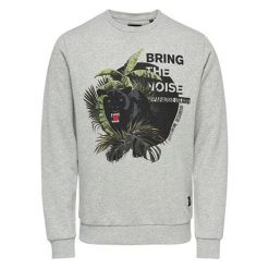 ONLY&SONS Męska sweter Pedley Crew Sweat LightGrey Melange (rozmiar S). Swetry męskie Only&Sons, s, bez wzorów, bez kołnierzyka, bez kaptura. W wyprzedaży za 91,00 zł.