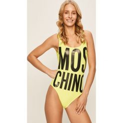 Moschino Underwear - Strój kąpielowy. Żółte stroje kąpielowe damskie Moschino Underwear, s, z nadrukiem, z elastanu. Za 789,90 zł.