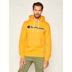 Bluza Champion Script Logo 214183. Żółte bluzy męskie Champion, m, bez wzorów, bez kołnierzyka, bez rękawów, bez kaptura. W wyprzedaży za 249,00 zł.