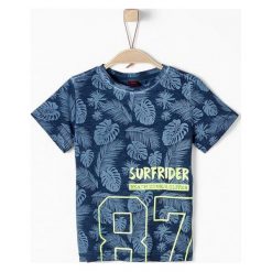 S.Oliver T-Shirt Chłopięcy 104 - 110 Niebieski. Niebieskie t-shirty chłopięce marki S.Oliver. Za 69,00 zł.