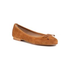 Gino Rossi E20-26211LX Camel. Brązowe baleriny damskie Gino Rossi, bez wzorów, ze skóry, bez obcasa. Za 219,99 zł.