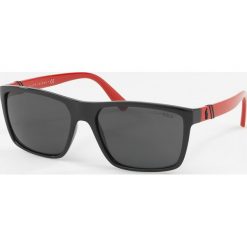 Polo Ralph Lauren - Okulary PH4133. Czarne okulary przeciwsłoneczne męskie Polo Ralph Lauren, z materiału, prostokątne. W wyprzedaży za 439,90 zł.