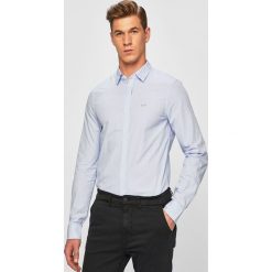 Armani Exchange - Koszula. Niebieskie koszule męskie Armani Exchange, xl, bez wzorów, z bawełny, klasyczne, z klasycznym kołnierzykiem, z długim rękawem. Za 349,90 zł.