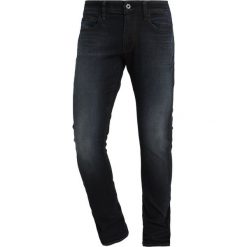 GStar 3301 DECONSTRUCTED SKINNY Jeans Skinny Fit lor superstretch dark aged. Niebieskie jeansy męskie marki G-Star, z elastanu. Za 559,00 zł.