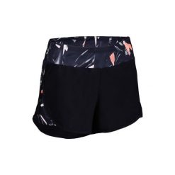 Spodenki fitness cardio 500 damskie. Niebieskie spodenki sportowe damskie DOMYOS, xs, bez wzorów, z elastanu, na fitness i siłownię. Za 44,99 zł.