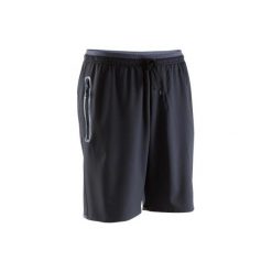 Spodenki do piłki nożnej F500 ZIP. Czarne spodenki i szorty męskie marki KIPSTA, xl, z poliesteru. Za 39,99 zł.