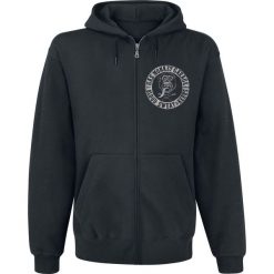 Bluzy męskie: Gas Monkey Garage Logo Bluza z kapturem rozpinana czarny