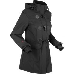 Kurtka budrysówka softshell bonprix czarny. Czarne kurtki damskie bonprix, bez wzorów, z softshellu. Za 249,99 zł.