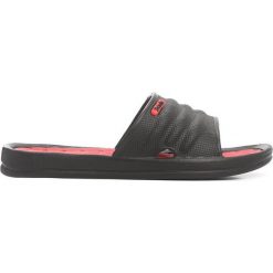 Czarno-Czerwone Klapki True-Hearted. Czerwone kapcie męskie Born2be, z aplikacjami. Za 39,99 zł.