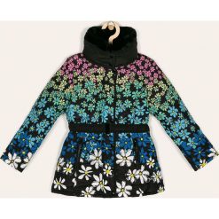 Desigual - Kurtka dziecięca 104-164 cm. Czarne kurtki dziewczęce Desigual, z poliesteru, krótkie. W wyprzedaży za 299,90 zł.