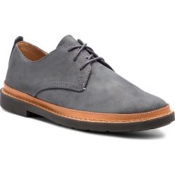 Półbuty CLARKS - Trace Tailor 261348397 Dark Grey Nubuck. Szare creepersy damskie Clarks, z materiału, eleganckie, na obcasie. Za 499,00 zł.