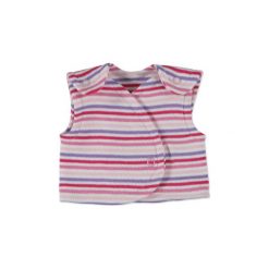 Fixoni Girls Kamizelka w paski kolor różowy - różowy/pink - Gr.44. Różowe bluzy niemowlęce Fixoni, w paski, z bawełny, bez rękawów, bez kaptura. Za 39,00 zł.