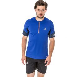 Salomon Koszulka męska Agile Tee niebiesko-garnatowe r. XL (392607). Niebieskie koszulki sportowe męskie marki Salomon, m. Za 107,15 zł.