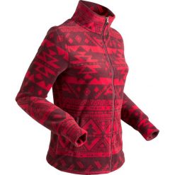 Drukowana bluza z polaru, długi rękaw bonprix ciemnoczerwony z nadrukiem. Czerwone bluzy polarowe bonprix, z nadrukiem, z długim rękawem, długie. Za 79,99 zł.