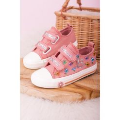 Różowe trampki w kwiatki na rzepy casu 20w10/p. Różowe trampki dziewczęce Casu, w kwiaty, na rzepy. Za 49,99 zł.