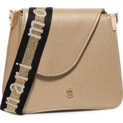 Torebka MONNARI - BAG0430-023 Gold. Żółte listonoszki damskie Monnari, z aplikacjami, ze skóry ekologicznej, zdobione, bez dodatków. W wyprzedaży za 159,00 zł.