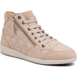 Sneakersy GEOX - D Myria B D0268B 08522 C8182 Skin. Brązowe półbuty damskie Geox, z zamszu. W wyprzedaży za 419,00 zł.