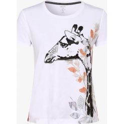 Marc Cain Collections - T-shirt damski, biały. Białe t-shirty damskie Marc Cain Collections, bez wzorów, z bawełny, bez kołnierzyka. Za 899,95 zł.