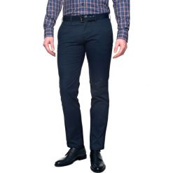 Spodnie męskie: spodnie volanti 214 niebieski slim fit