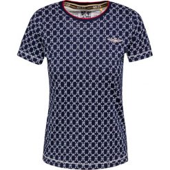 T-shirt AERONAUTICA MILITARE. Białe bluzki damskie Aeronautica Militare, z nadrukiem, z bawełny, z okrągłym kołnierzem. Za 410,00 zł.