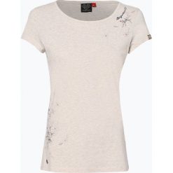 Ragwear - T-shirt damski – Mint Print, beżowy. Brązowe t-shirty damskie Ragwear, l, z nadrukiem. Za 69,95 zł.