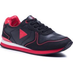 Sneakersy GUESS - Glorym Jr FJ7GLR ELE12 BLACK. Czarne trampki chłopięce Guess, z aplikacjami, ze skóry ekologicznej, na sznurówki. Za 349,00 zł.