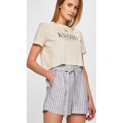 Tally Weijl - Szorty SSHLIJESS. Czarne szorty damskie TALLY WEIJL, bez wzorów, z tkaniny, casualowe, z podwyższonym stanem. W wyprzedaży za 59,90 zł.
