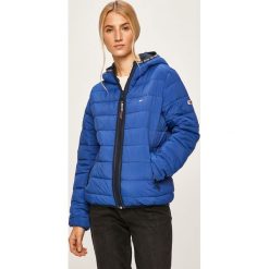 Tommy Jeans - Kurtka. Niebieskie kurtki damskie Tommy Jeans, s, bez wzorów, z poliesteru, krótkie, z kapturem. Za 749,90 zł.