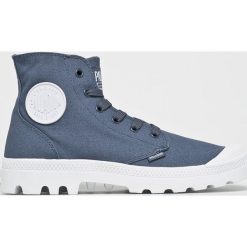Palladium - Trampki. Niebieskie trampki męskie Palladium, bez wzorów, z materiału, na sznurówki. W wyprzedaży za 219,90 zł.