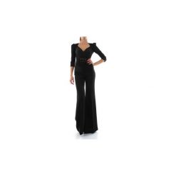 Kombinezony Elisabetta Franchi TU20296E2. Czarne kombinezony damskie Elisabetta Franchi, bez wzorów, bez kołnierzyka, bez rękawów. Za 1405,62 zł.
