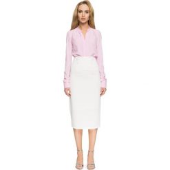 CELESTA Ołówkowa spódniczka midi - ecru. Szare spódniczki damskie Stylove, na co dzień, s, z aplikacjami, eleganckie, midi, ołówkowe. Za 99,00 zł.