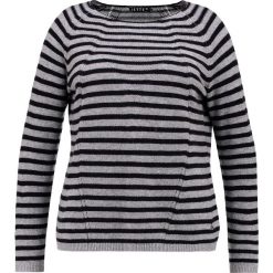 Swetry klasyczne damskie: JETTE Sweter silver melange/navy