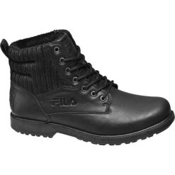 Buty zimowe męskie: kozaki męskie Fila czarne