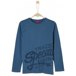 S.Oliver Koszulka Chłopięca 8192 M Niebieski. Niebieskie t-shirty chłopięce marki S.Oliver, z napisami. Za 69,00 zł.