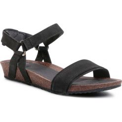 Sandały TEVA - Mahonia Stitch 1112610 Blk. Czarne klapki damskie Teva, bez wzorów, ze skóry, bez obcasa. W wyprzedaży za 309,00 zł.