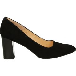 Czółenka - VEKB77 NER W. Czarne buty ślubne damskie Venezia, ze skóry. Za 239,00 zł.