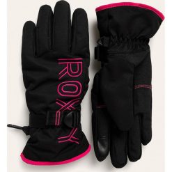 Roxy - Rękawiczki. Pomarańczowe rękawiczki damskie Roxy, bez wzorów, z poliesteru. W wyprzedaży za 139,90 zł.