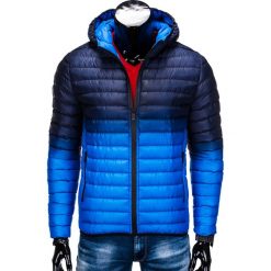 KURTKA MĘSKA ZIMOWA PIKOWANA C319 - GRANATOWA. Szare kurtki męskie pikowane marki Lacoste, z gumy, na sznurówki, thinsulate. Za 129,00 zł.
