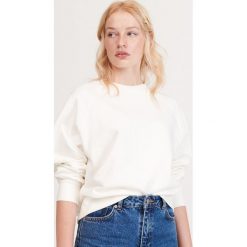 Gładka bluza - Kremowy. Białe bluzy damskie Reserved, s, bez wzorów, bez rękawów, bez kaptura. W wyprzedaży za 49,99 zł.