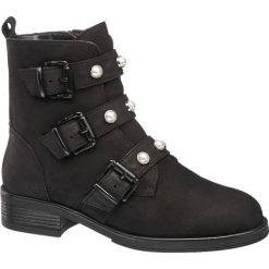 Botki damskie 5th Avenue czarne. Czarne botki damskie na obcasie marki 5th Avenue, z materiału, na zamek. Za 239,90 zł.